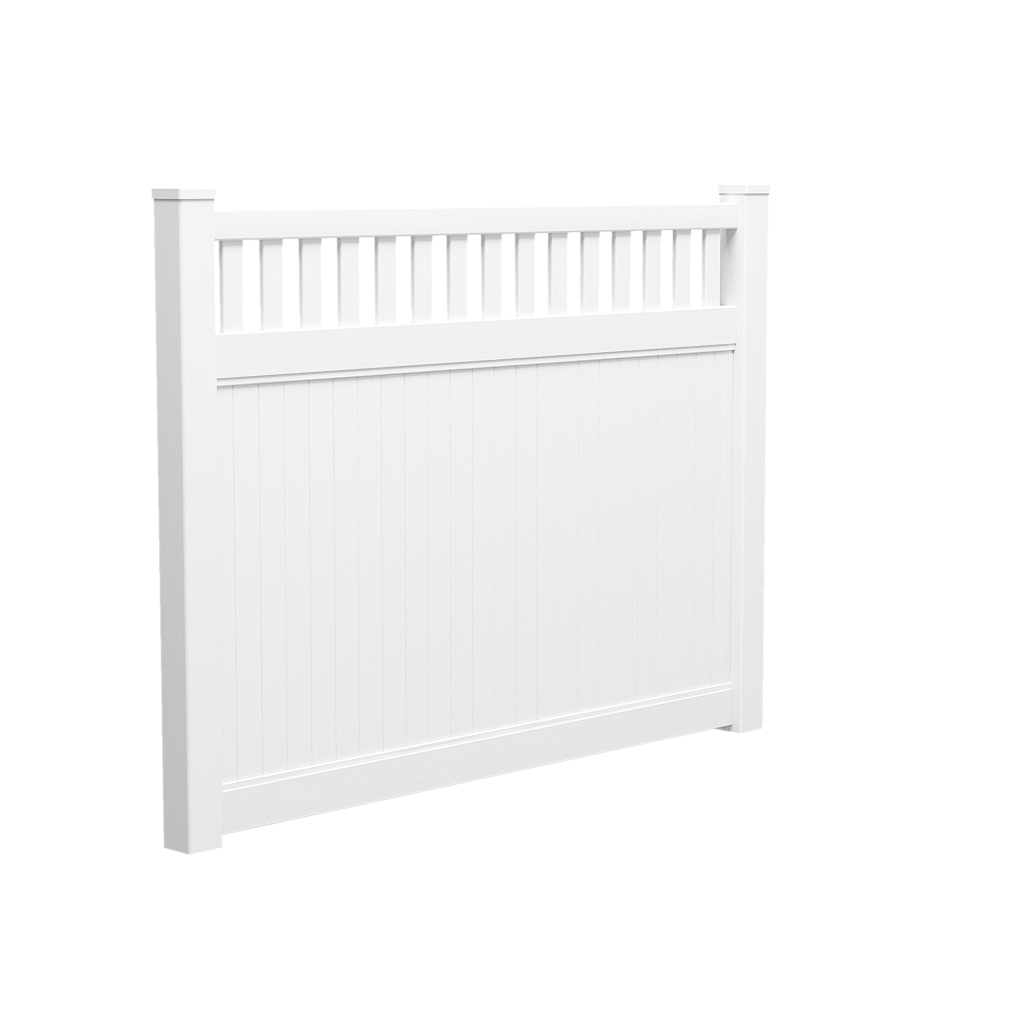 Semi Privacy PVC Fence Panel