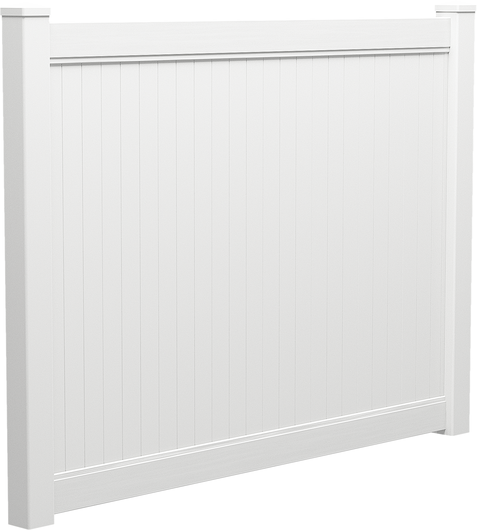 Full Privacy PVC Fence Panel