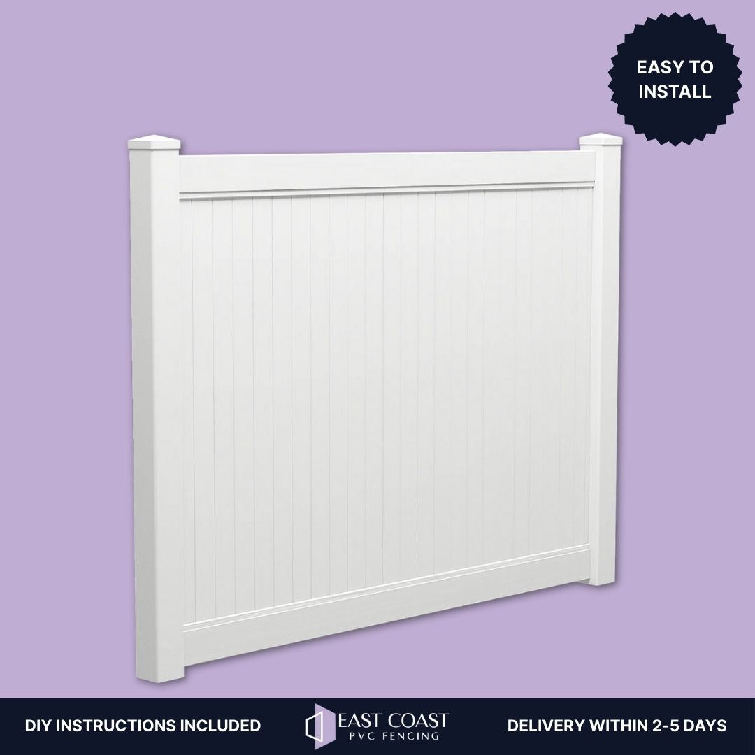 Full Privacy PVC Fence Panel