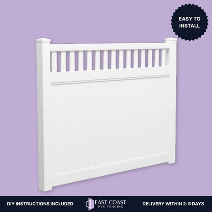Semi Privacy PVC Fence Panel