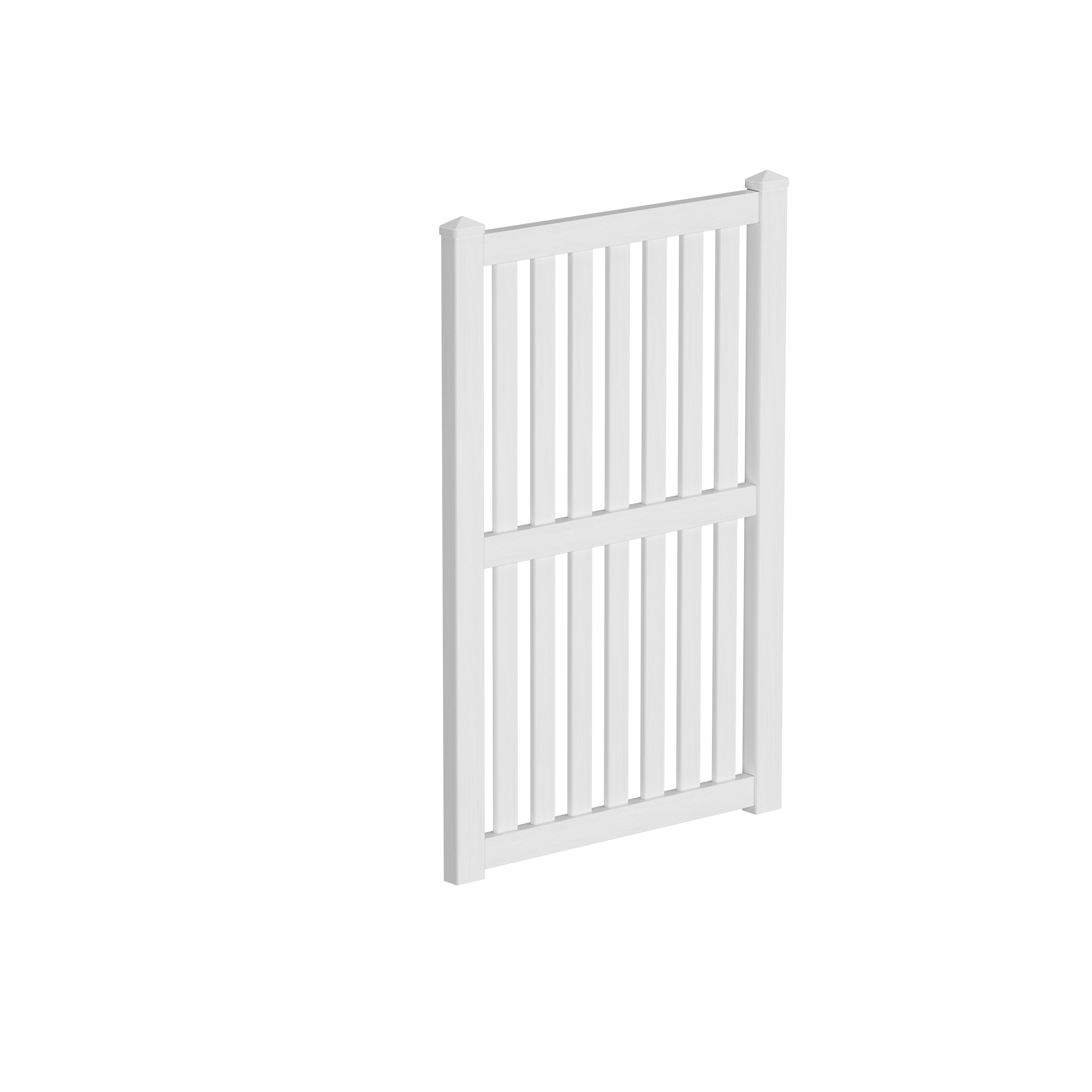 Vertical Slat PVC Pedestrian Gate